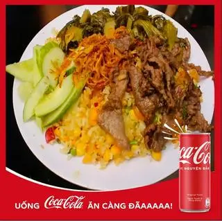 Hình ảnh Cơm rằng thập cẩm + Coca