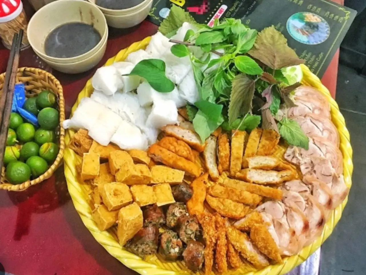 Hình ảnh bún đậu mắm tôm đầy đủ sai đại
