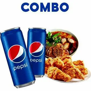 Hình ảnh 2 mỳ trộn đầy đủ - 2 pepsi