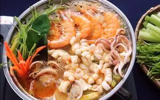 Hình ảnh lẩu hải sản(4-5 người ăn)