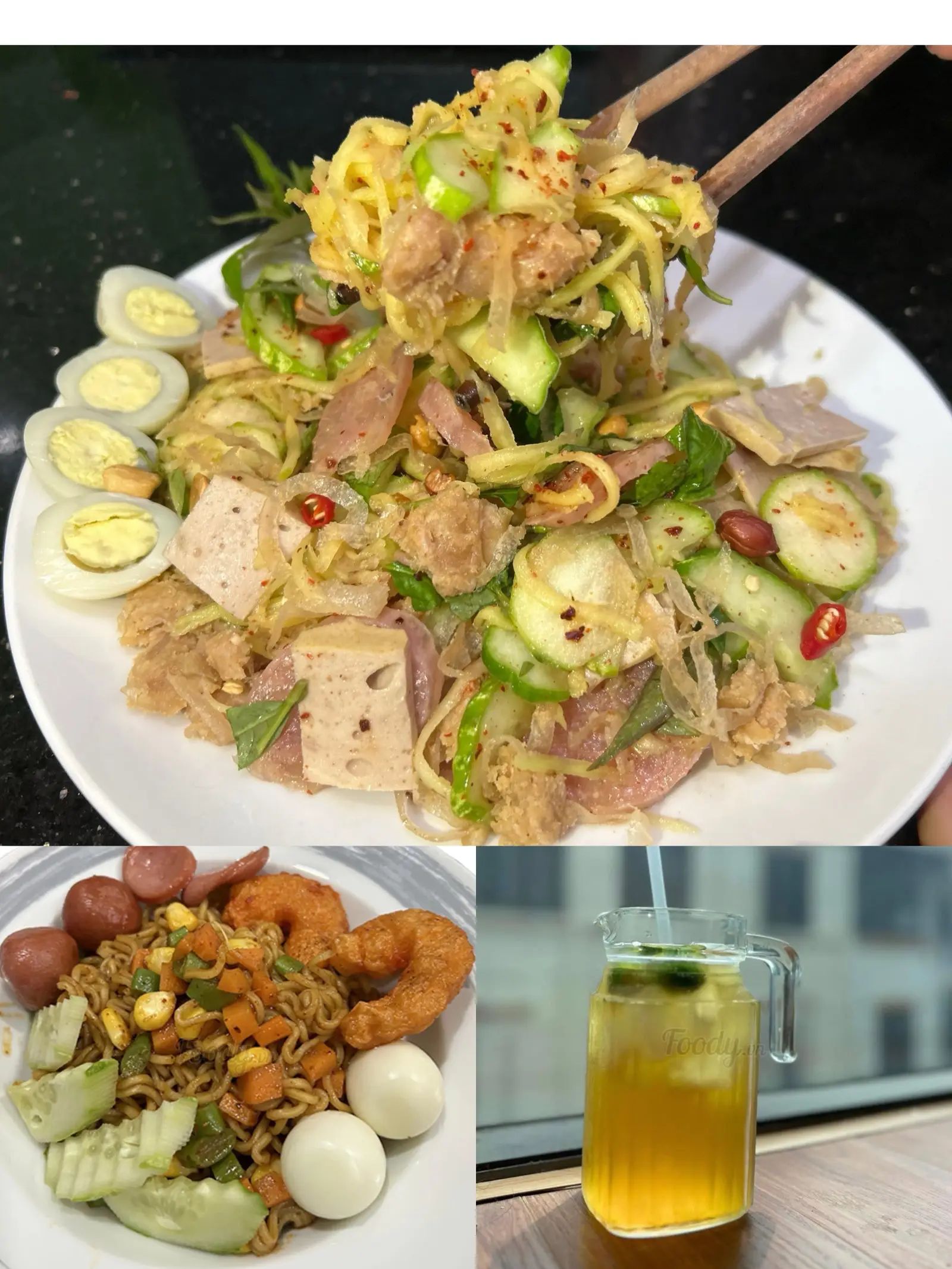 Hình ảnh Combo 3 ( Tré Trộn đặc biệt + Mì Trộn đặc biệt + Trà Tắc/Chanh - tặng Phồng tôm )