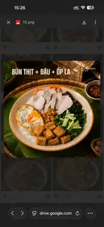 Hình ảnh Bún Nước Tương Thịt Đậu Ốp La
