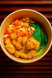 Hình ảnh Mì trộn gà viên