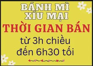 Hình ảnh Bánh mì xíu mại + ốp la