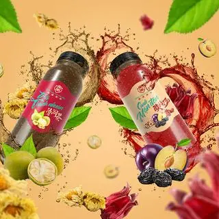 Hình ảnh Combo 2 chai trà thanh nhuận & 1 chai canh mận đen