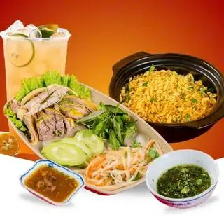 Hình ảnh 01 Cơm Đảo Gà Xé Lẫn + 01 Trà Chanh