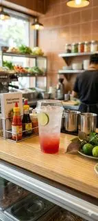 Hình ảnh soda chanh biển xanh