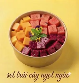 Hình ảnh Set ngọt ngào - Dưa hấu, Thanh long, Đu đủ