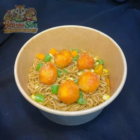 Hình ảnh MÌ TRỘN VIÊN PHÔ MAI VIÊN CHIÊN 