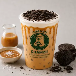 Hình ảnh Dark Oreo Salted Milktea - Oolong Sữa Caramel Oreo