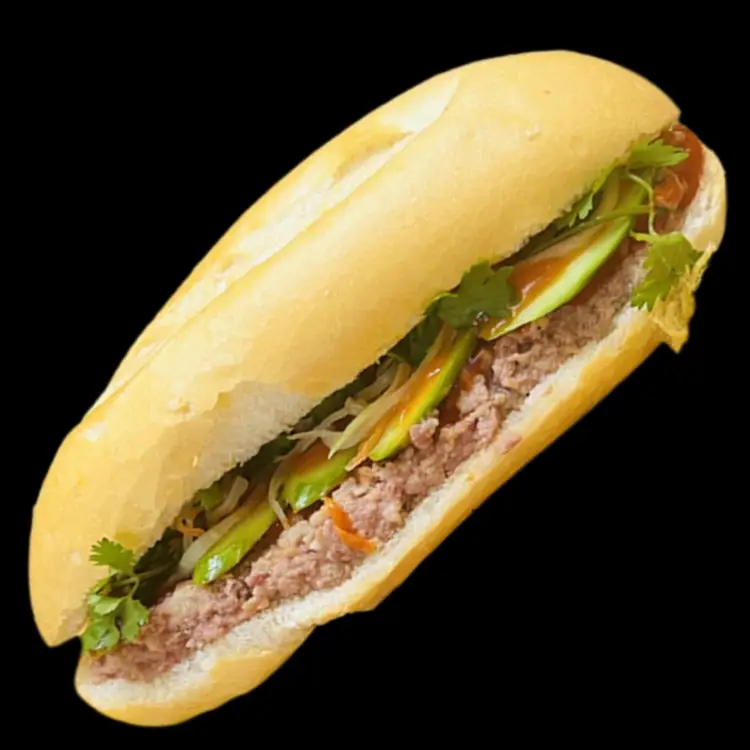 Hình ảnh Bánh mỳ pate bơ ruốc