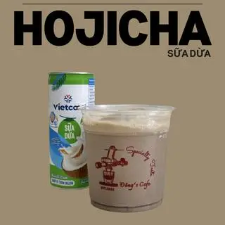 Hình ảnh Houjicha Sữa Dừa - Size M (550ml)