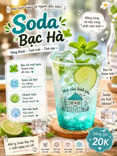 Hình ảnh soda bạc hà