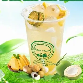Hình ảnh Nước dừa tắc + mít + vải ngâm
