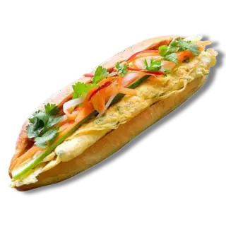 Hình ảnh BÁNH MÌ PATE TRỨNG NGẢI CỨU