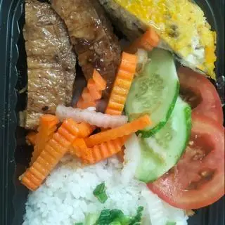 Hình ảnh Cơm sườn chả chay