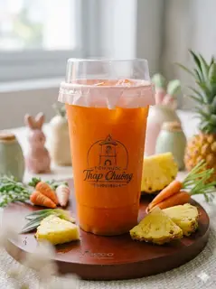 Hình ảnh Nước ép thơm - cà rốt
