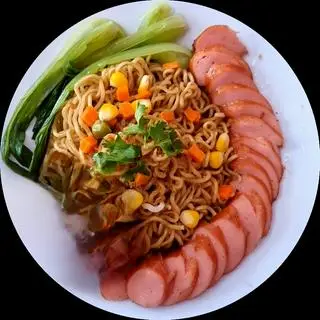 Hình ảnh Mì Trộn + Xúc Xích Đức 