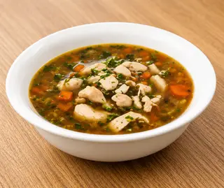Hình ảnh Chicken and lentil soup