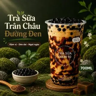 Hình ảnh Trà Sữa Trân Châu Đường Đen
