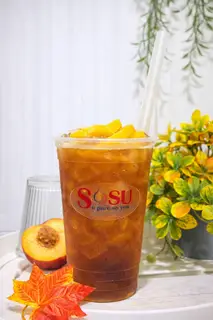 Hình ảnh HỒNG TRÀ ĐÀO 700ML SOSU