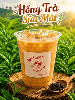 Hình ảnh Hồng trà sữa mật