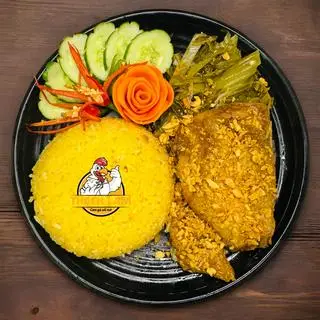 Hình ảnh Cơm Má Đùi Sốt Mắm Tỏi Phi