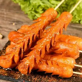 Hình ảnh xúc xích nướng ớt đài