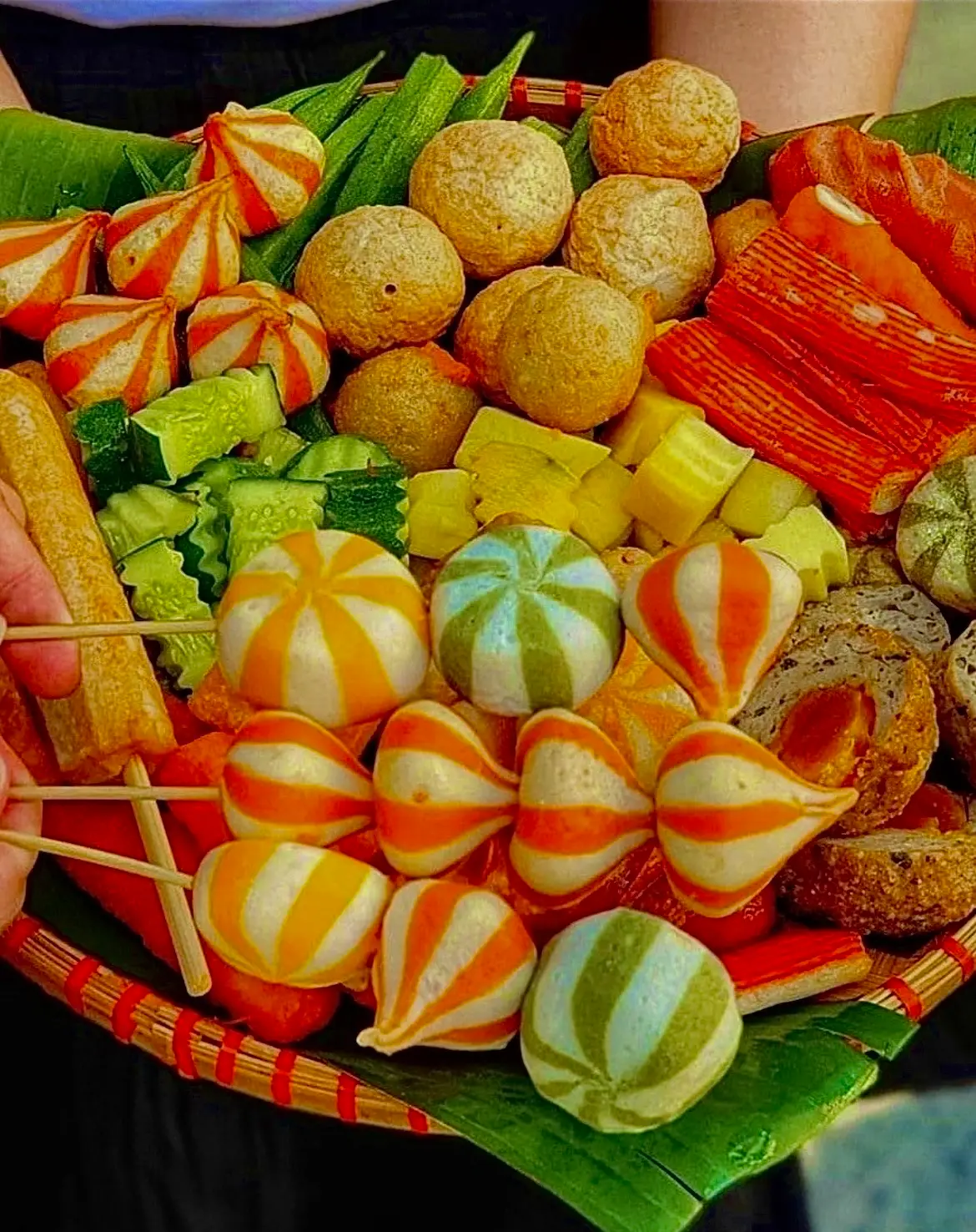 Hình ảnh Combo cá viên chiên phần - nhỏ ( 16 loại toping ) + 1 Trà tắc đậm vị 