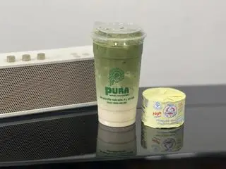 Hình ảnh Matcha sữa gấu size L 700ml 