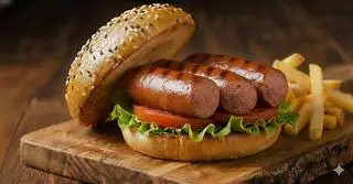 Hình ảnh Burger xúc xích