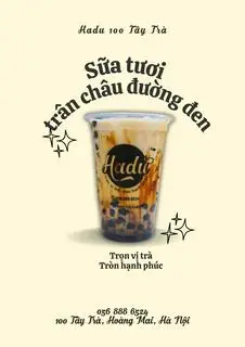 Hình ảnh Sữa tươi chân trâu đường đen