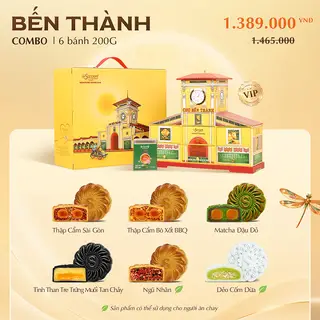 Hình ảnh [Bánh Trung Thu Savouré] COMBO BẾN THÀNH ĐẶC BIỆT - 6 bánh 200g 