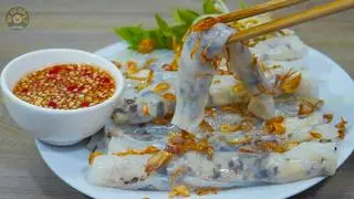 Hình ảnh bánh cuốn trứng chả quê