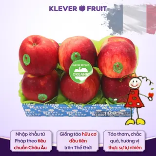 Hình ảnh Táo Juliet Organic Pháp size nhỏ - khay 09 quả - Klever Fruit