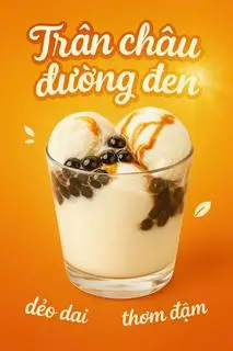 Hình ảnh Sữa Chua Trân Châu Đường Đen + Thạch Dừa