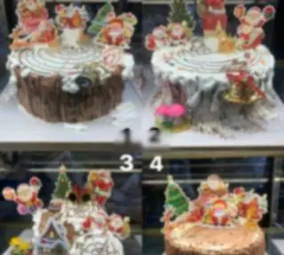 Hình ảnh Bánh sinh nhật giáng sinh size 25