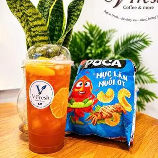 Hình ảnh Set Trà Đào Cam Sả + Snack