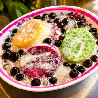 Hình ảnh Combo flan trái cây - trân châu