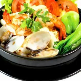 Hình ảnh Cơm tay cầm hải sản - soda chanh dây