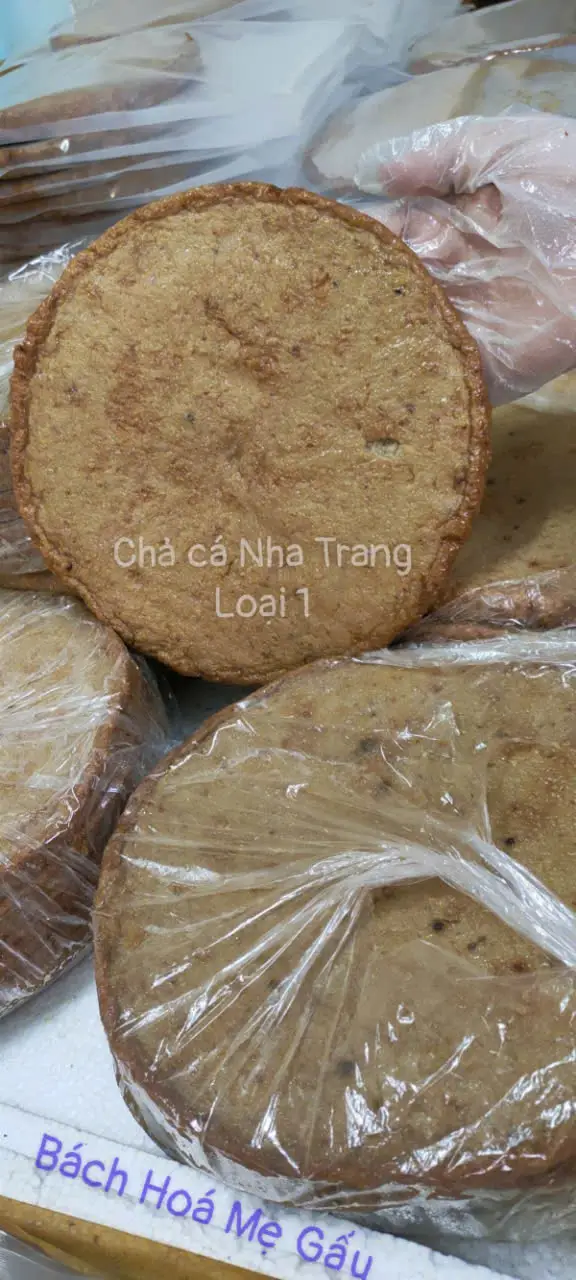 Hình ảnh Chả cá chiên Nha Trang loại 1, bánh 500gram.