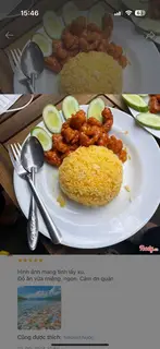 Hình ảnh Cơm gà viên sốt Hàn Quốc