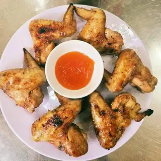 Hình ảnh Cánh Gà Nướng Than Hồng 