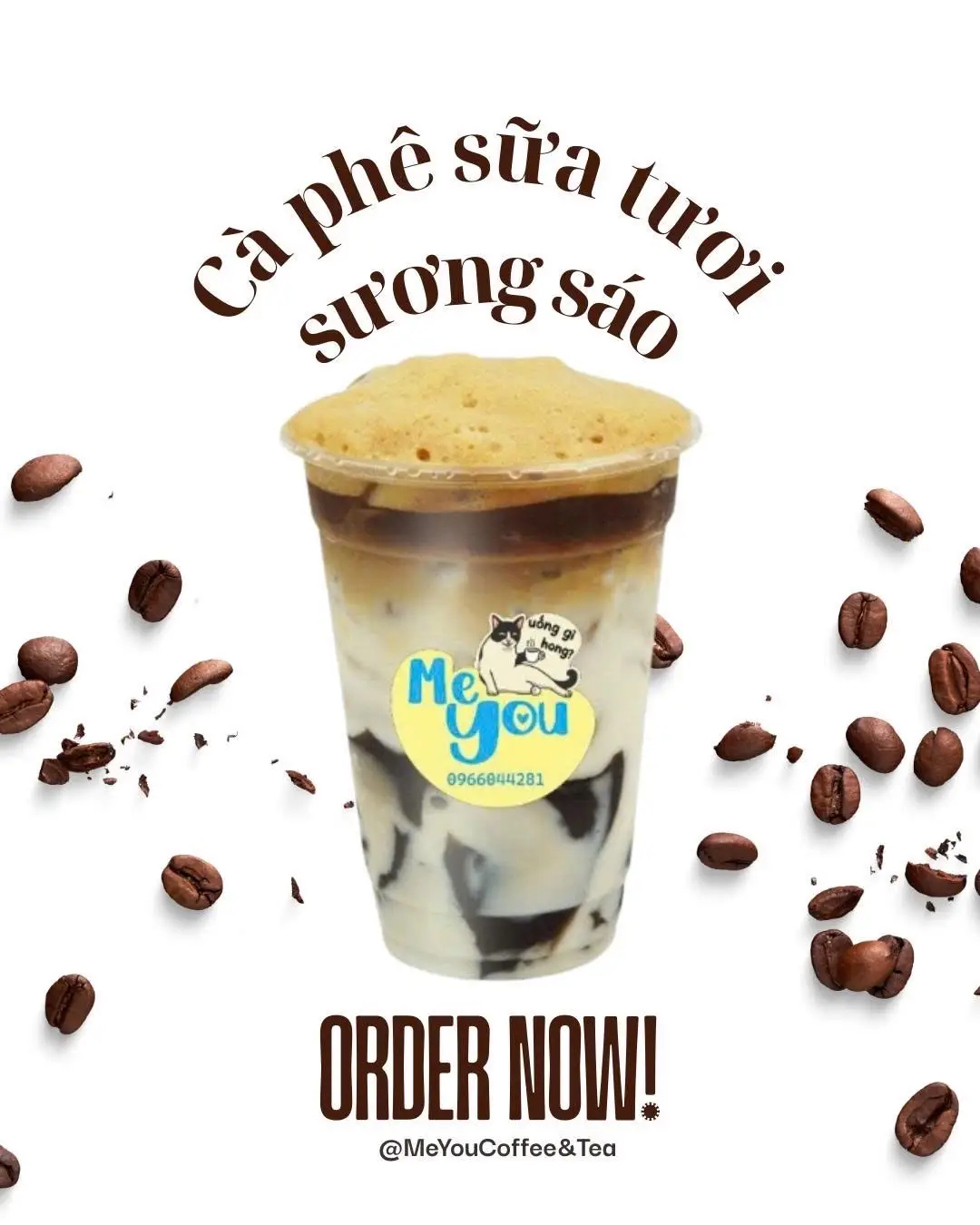 Hình ảnh Cà Phê Sữa Tươi Sương Sáo