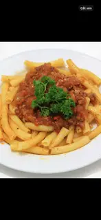 Hình ảnh nui sốt bò bằm