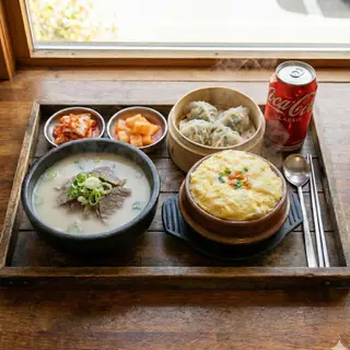 Hình ảnh Cơm canh hầm + Há cảo / Trứng hấp