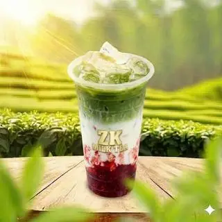 Hình ảnh Matcha latte dâu