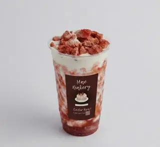 Hình ảnh sữa dâu sấy thăng hoa 