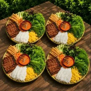 Hình ảnh 4 suất nem nướng