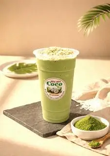 Hình ảnh Sinh tố Dừa Matcha